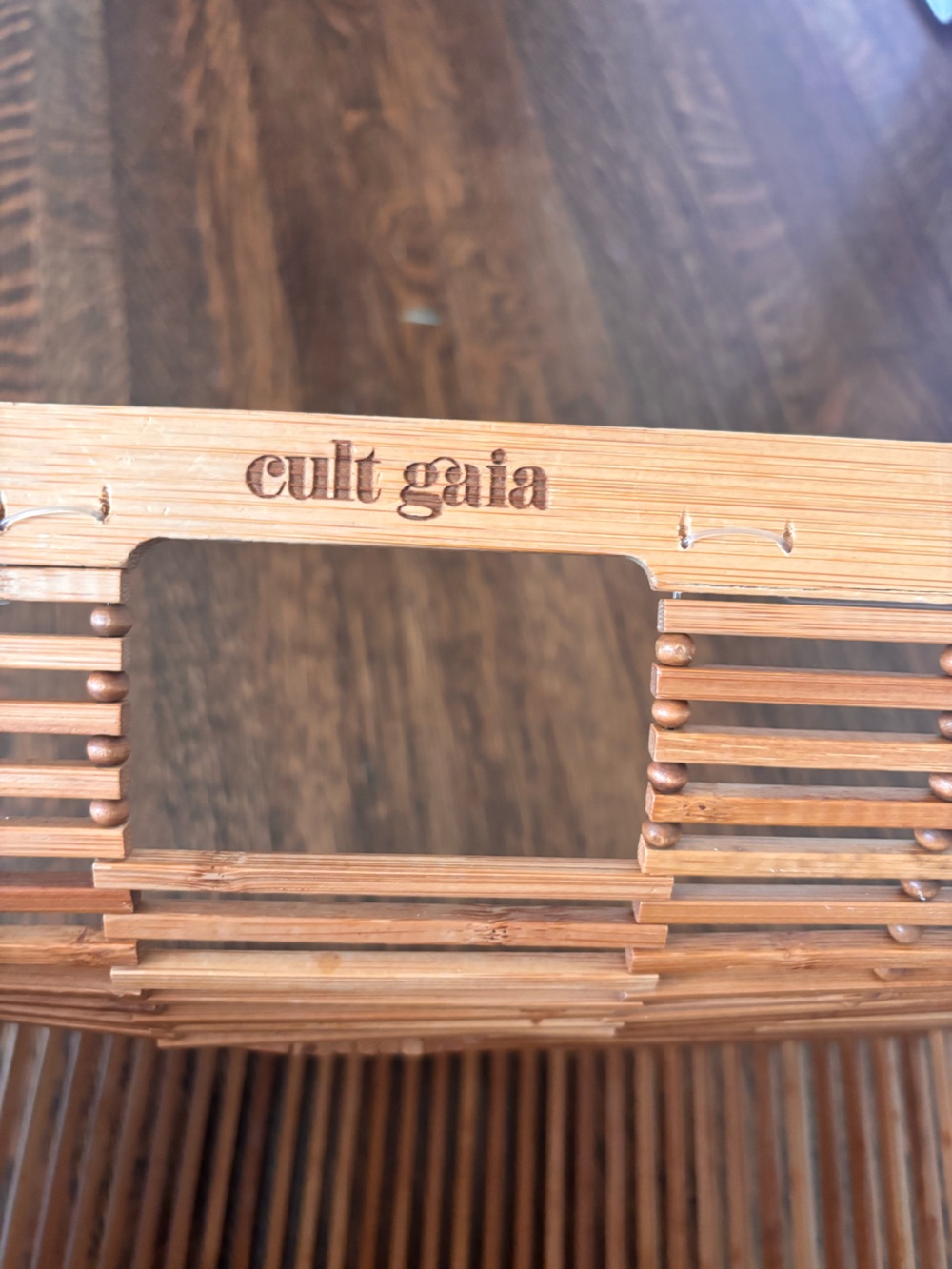 cult gaia Natural Bamboo Ark Large Clutch - Picture 2 of 6
